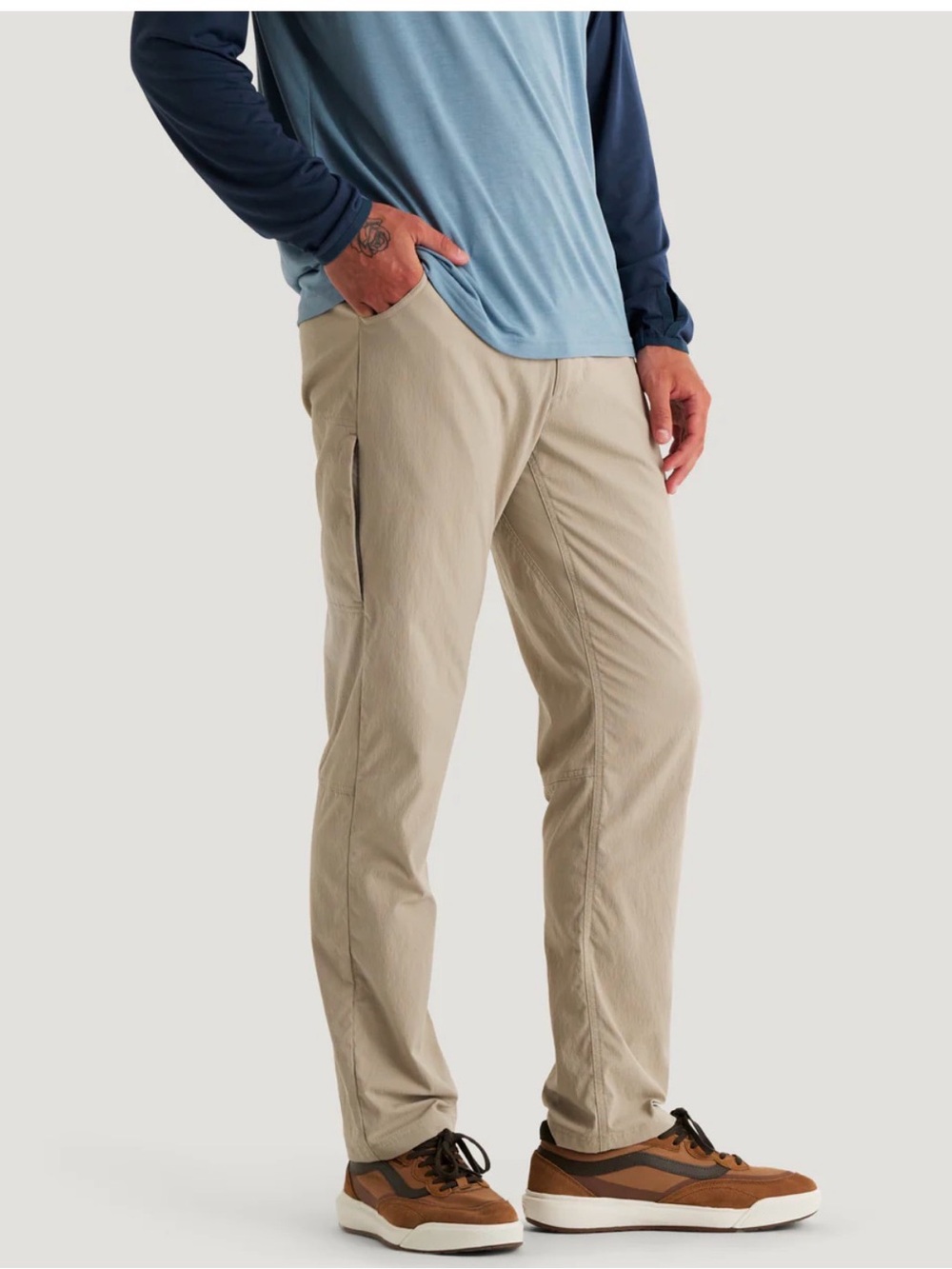 Men’s Free Fly Topogrid Lightweight Khaki Pants